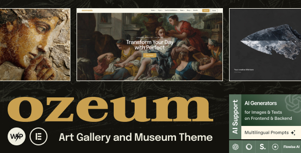 Ozeum | Art Gallery and Museum Theme
