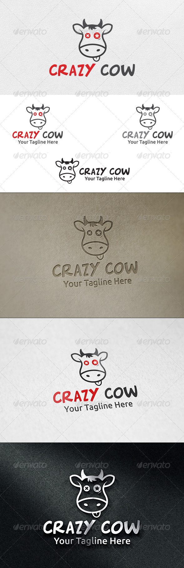 Crazy Cow - Logo Template