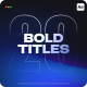 Bold Titles - VideoHive Item for Sale