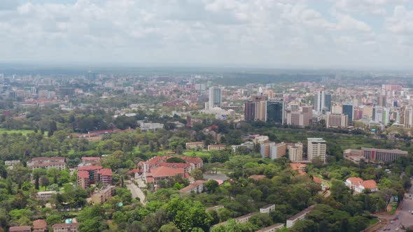 Aerial View of Nairobi Cityscape Kenya