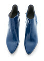 Blue shiny patent leather zipped ankle boots - PhotoDune Item for Sale