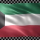 Kuwait waving flag looped - VideoHive Item for Sale