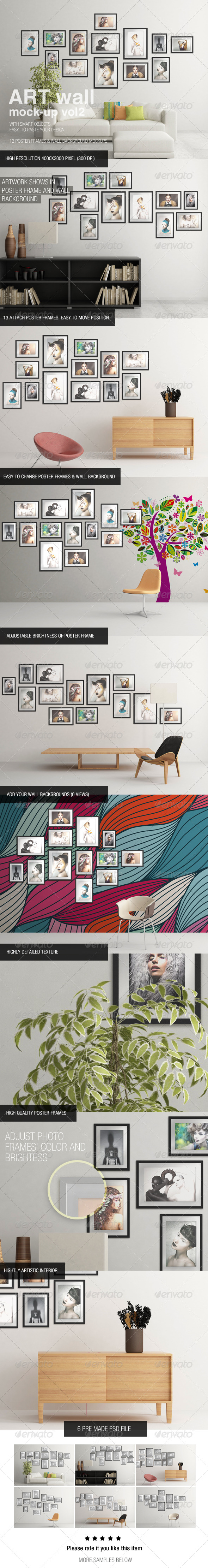 Download Wall Art Mockup Graphics Designs Templates From Graphicriver PSD Mockup Templates