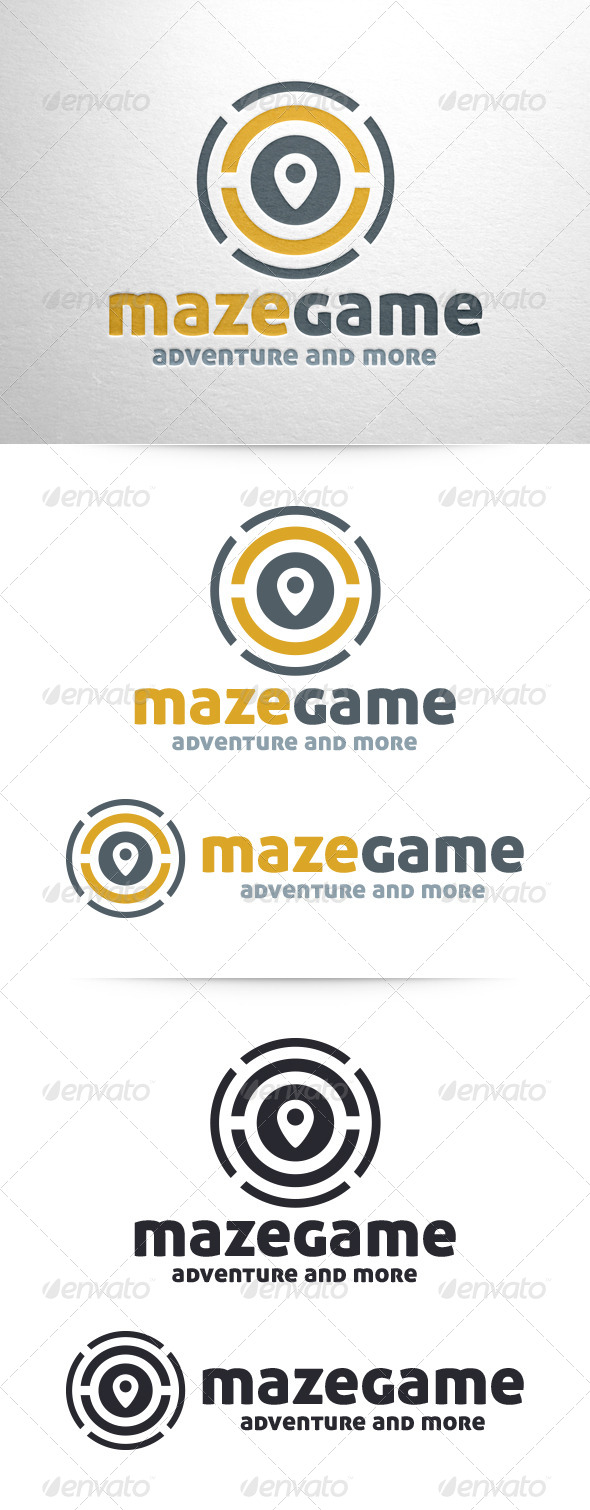 Maze Game Logo Template