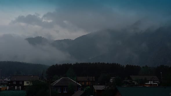 Dew Evaporates From the Mountains