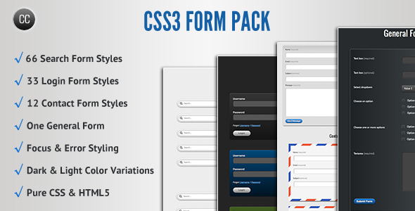 CSS3 Form Pack