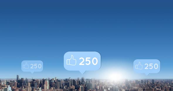 City filled with likes 4k alt