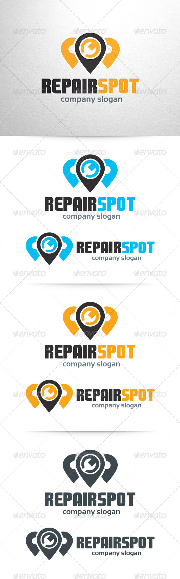 Repair Spot Logo Template