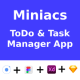 ToDo & Task Manager App ANDROID + IOS + FIGMA + XD + Sketch | UI Kit | Ionic | Miniacs - CodeCanyon Item for Sale