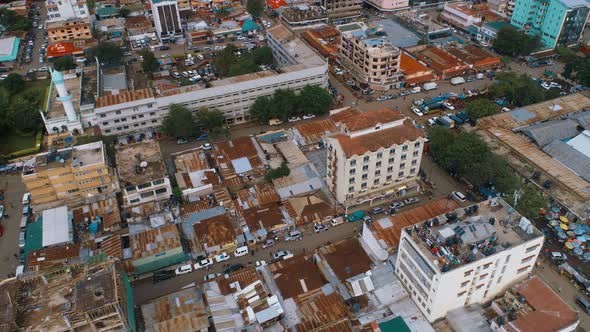 Aerial view of the Arusha City