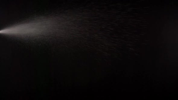 Spraying Water Slow Motion