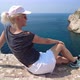 Woman Sitting on Top of Dubrovnik City of Croatia - VideoHive Item for Sale