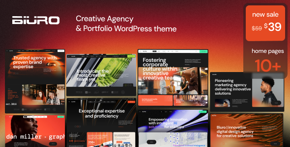 Biuro | Creative Agency & Portfolio WordPress Theme