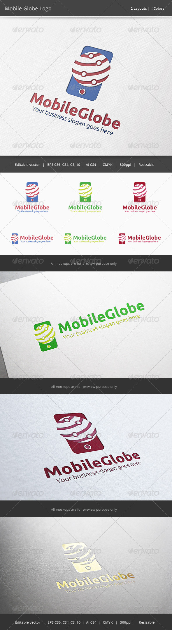Mobile Globe Logo