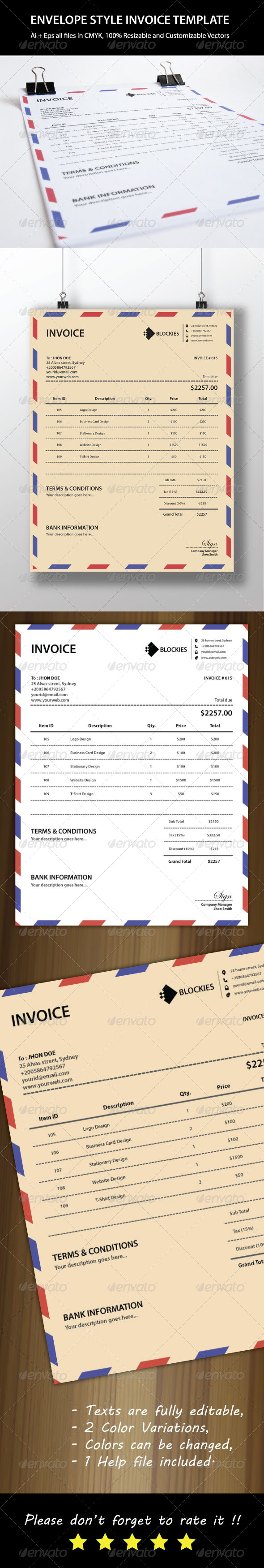 Mail Invoice Template