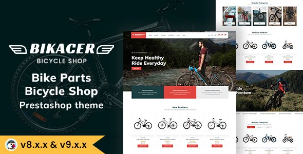 Bikacer - Bicycle Shop and Bike Parts Prestashop Theme
