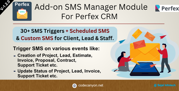 Add-on SMS Manager Module for Perfex CRM
