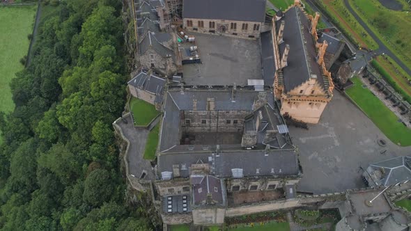 Stirling Castle in Stirling, Scotland. Sat atop Castle Hill, and is one of Scotland's largest and mo