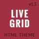 LIVE GRID - Responsive Interactive HTML Portfolio - ThemeForest Item for Sale