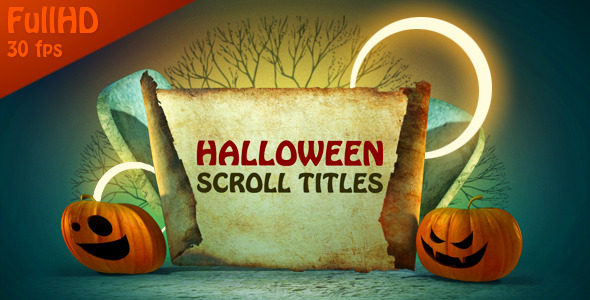 Halloween Title Scrolls