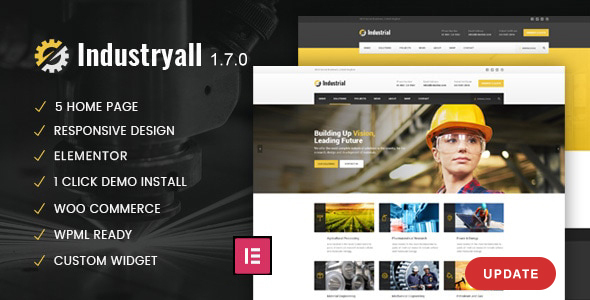 Industryall - Industrial & Factory WordPress Theme