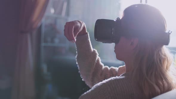 Girl Using VR