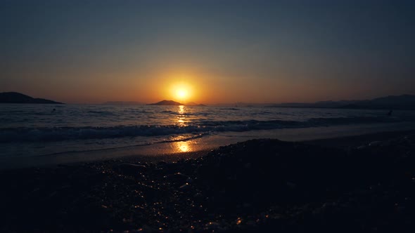 Sunset At Sea Coast