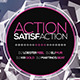 Action Satisfaction flyer  | + 10 Blur Backgrounds - GraphicRiver Item for Sale