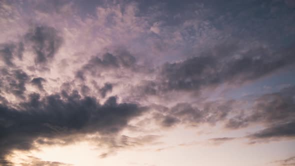 Evening view of a sky