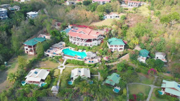 Saint Lucia Castries From Above with Luxury Hotels  St Lucia Tropical Island