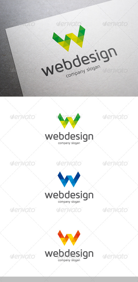 Web Design W Letter Logo