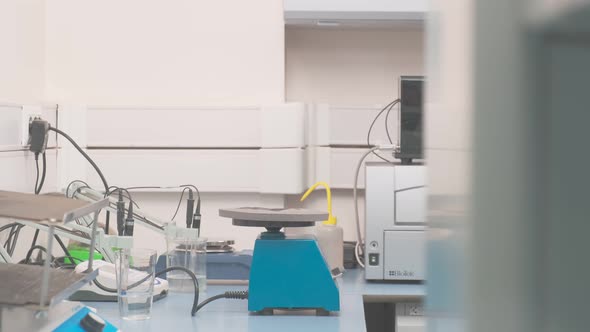 Work on Samples of Substances is Carried Out in the Laboratory alt