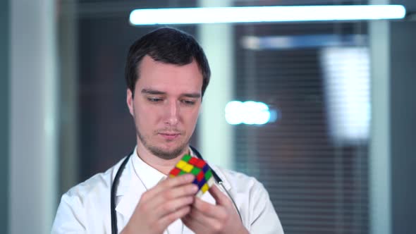 Rubik's Cube At The Doctor