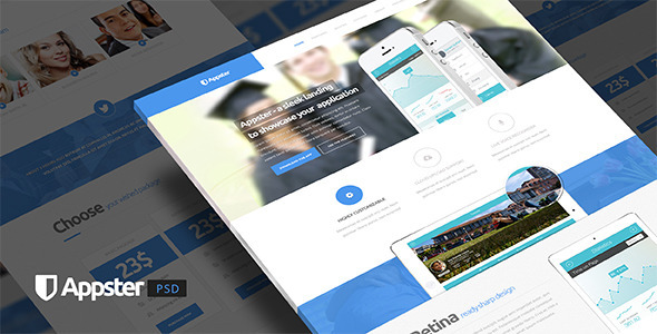 Appster - Ultimate App Landing Page Psd Template