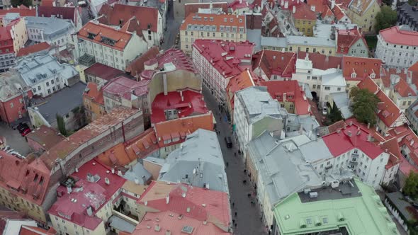 Aerial View Tallinn Estonia