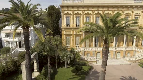 Facade of Fine Arts Museum Building in Nice Surrounded by Greenery, Architecture