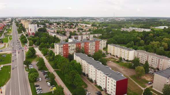 Siauliai City Panorama In Lithuania