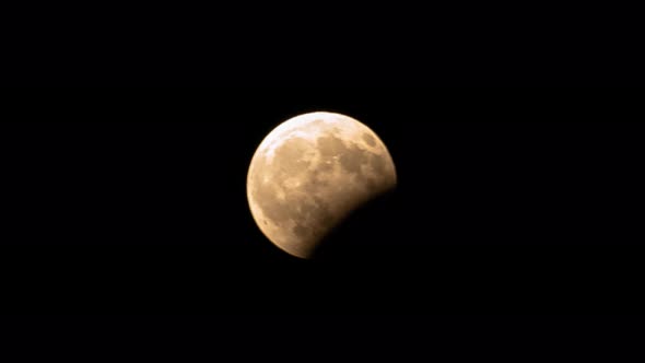 4K Timelapse: The Lunar Eclipse, 7 August 2017, Naxos island, Cyclades, Greece Center x150