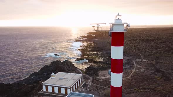 View From the Height of the Lighthouse Faro De Rasca on Tenerife Canary Islands Spain