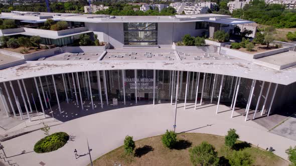 The university of medicine in the south of France (Montpellier).