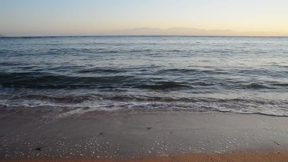 Red Sea Beach, Sunrise and Wave
