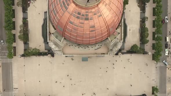 Revolution Monument Aerial Drone View Mexico City