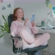 Happy Female Designer Using Her Phone - VideoHive Item for Sale