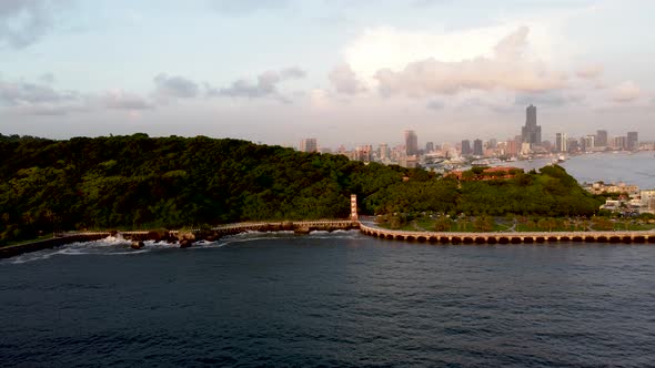 The Aerial view of Kaohsiung