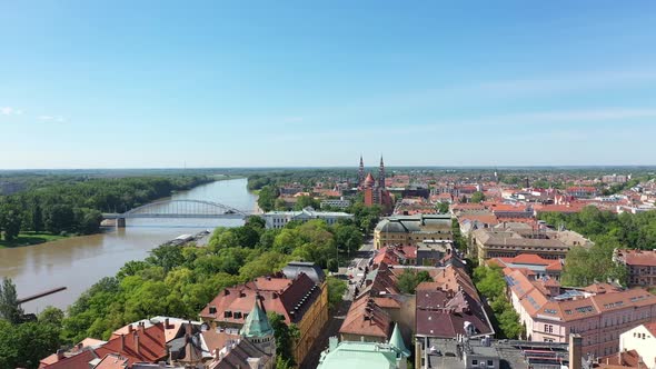 Cityscape of Szeged, Hungary