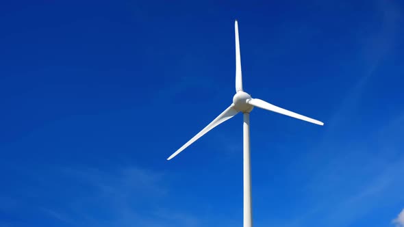 Wind Generator Turbine in Sky