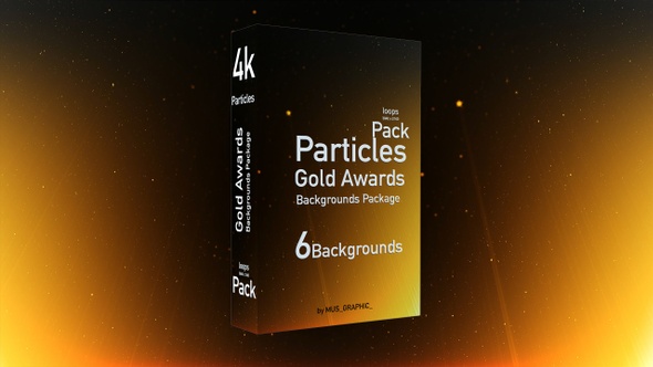 Particles Gold Awards Backgrounds Package