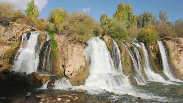 Majestic Muradiye Waterfall a Natural Wonder Near Van Lake Eastern Turkey