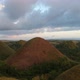 Aerial View of Chocolate Hills, Philippines during Sunset - VideoHive Item for Sale