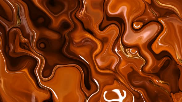 Black Brown Silky Wavy Marble Liquid Animated Background